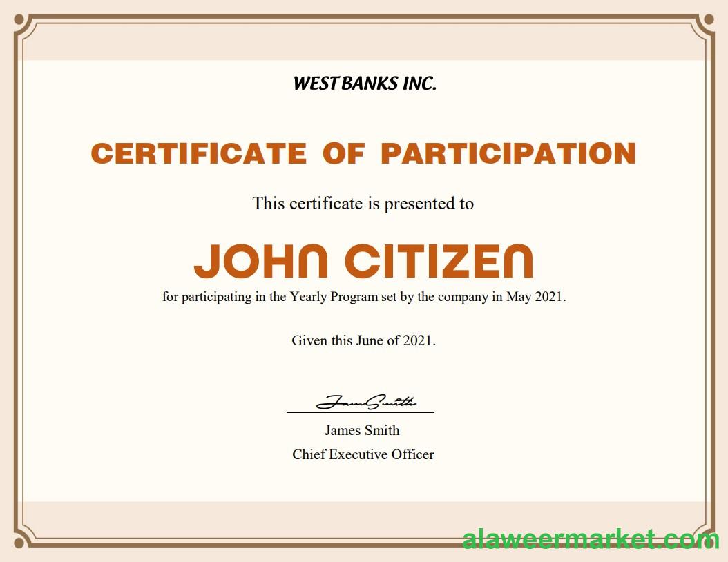 USA Participation cert Version 2